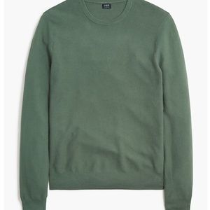 J Crew Cotton garter-stitch crewneck sweater